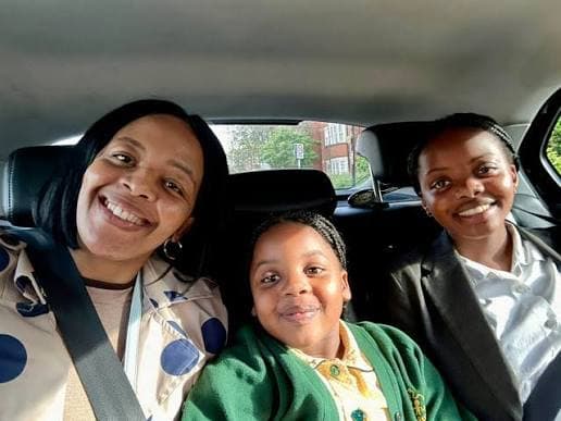 Nothabo Zandile Khumalo pictured with her daughters Natalie and Nala.
