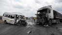 Emergency scene following a commuter omnibus and haulage truck collision near Chivhu on the Harare–Masvingo highway.
