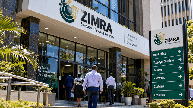 Exterior of a Zimbabwe Revenue Authority office, illustrating tax administration and business compliance in Zimbabwe.