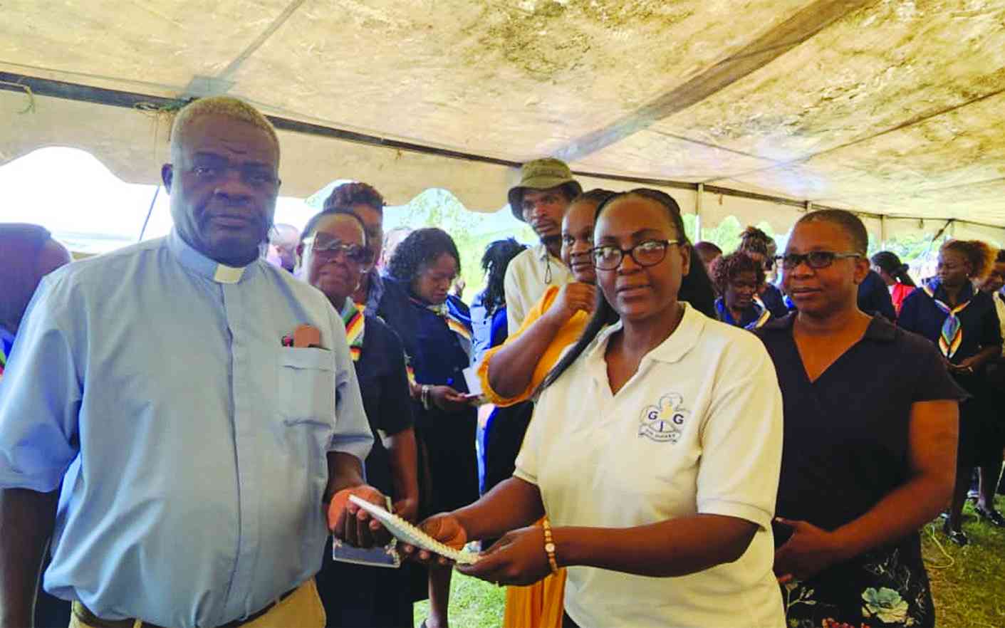 Catholic school students participating in the launch of Girl Guides and Scouts programmes