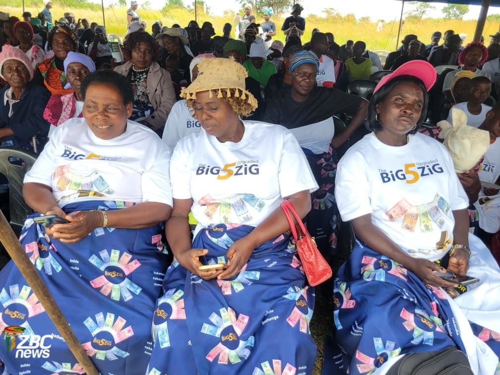 RBZ officials addressing villagers during ZiG awareness campaign in Gutu