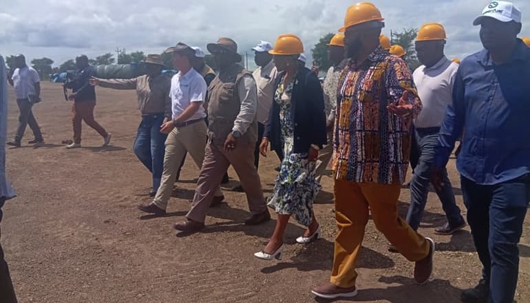 Vice President Constantino Chiwenga tours GreenFuel ethanol plant in Chisumbanje Manicaland