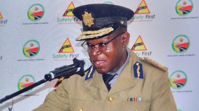Zimbabwe police officers conducting road checks during nationwide vehicle crackdown
